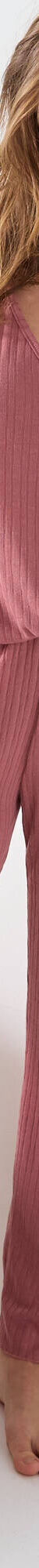 Pyjama pantalon fluide en maille texturée (bois de rose) Pyjama pantalon fluide en maille texturée (bois de rose)